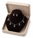 Silver Horseshoe Jewelry Set