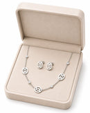 Geometric Silver Jewelry Set